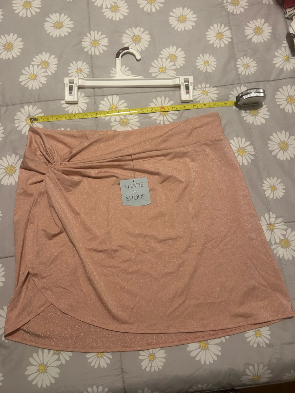 Shade & Shore Sparkling Rose Mini Skirt